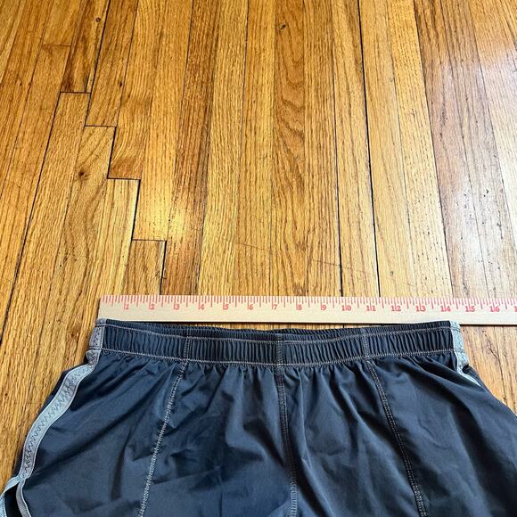 Lululemon Shorts Womens 6 Lined Running Shorts Gray Teal - Picture 6 of 7